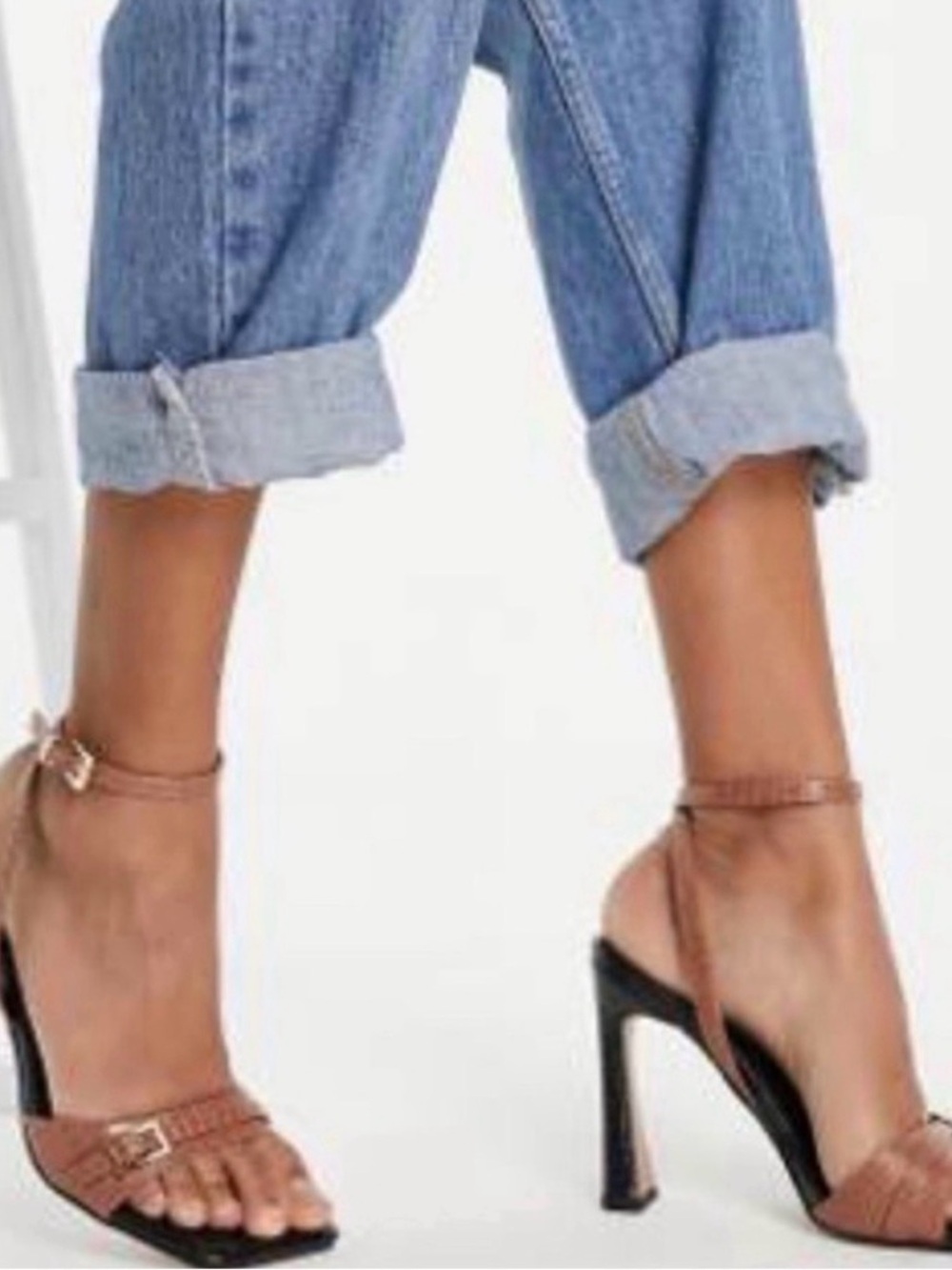ASOS Tan Strappy High Heel Sandals